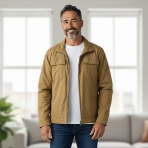 Men's Tan Military Field Jacket